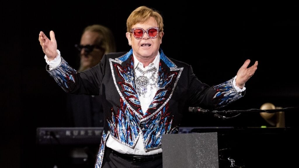 Elton John at Dodger Stadium