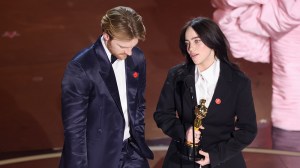 FINNEAS and Billie Eilish win Best Original Song for “What Was I Made For” from “Barbie” at the 96th Annual Oscars held at Dolby Theatre on March 10, 2024 in Los Angeles, California.