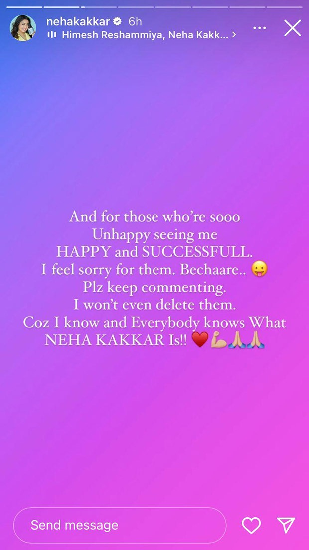 Neha Kakkar hits back at people trolling 'O Sajna';  says: 'I feel sad for those who are unhappy who see my success'