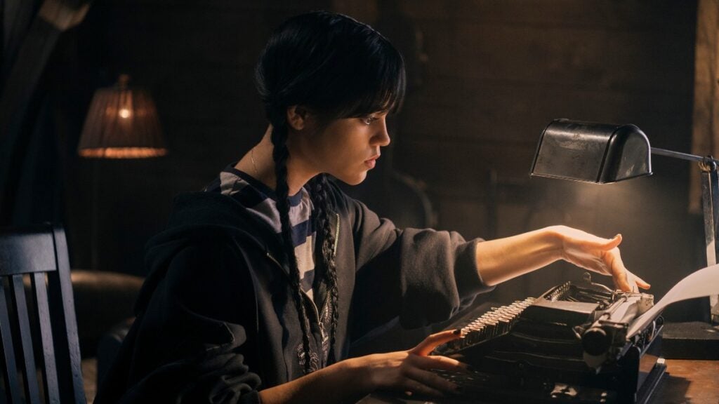 Wednesday. Jenna Ortega as Wednesday Addams in episode 101 of Wednesday. Ten million. Vlad Cioplia / Netflix