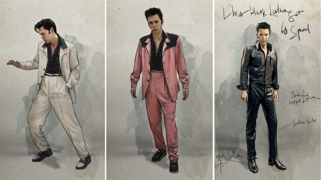 Elvis Costume Design Sketches