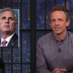 Seth Meyers Says Biden Won't Interfere on House Speaker Vote 'Until It Stops Being Swelling' (VIDEO)