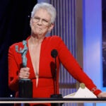 Watch Jamie Lee Curtis Tackle the 'Nepo Baby' Nickname and Get Swept Up in SAG Awards Speech: 'This Is Just Amazing' (Video)