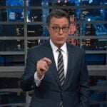 Colbert uses AI to read Tucker Carlson's voice over to read his own anti-Trump texts: 'There's really no upside to Trump' (VIDEO)