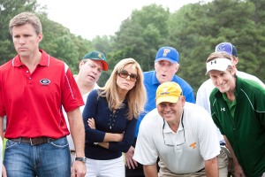 THE BLIND SIDE, foreground starting second from left: Sandra Bullock, Phillip Fulmer, Ray McKinnon, 2009. Ph: Ralph Nelson/©Warner Bros./Courtesy Everett Collection